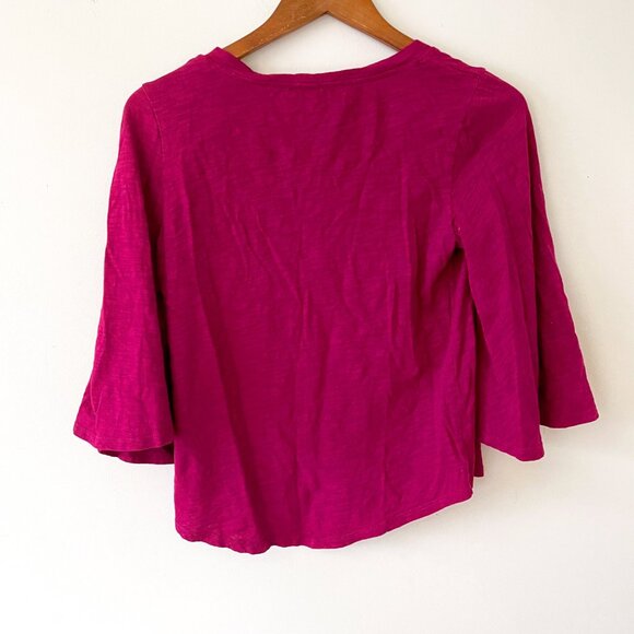 Anthropologie Meadow Rue V Neck Tee, Size Small - Picture 3 of 5